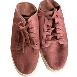 Olukai Pehuea Li Pink Canvas Drop Backless Heel Mule Sneaker